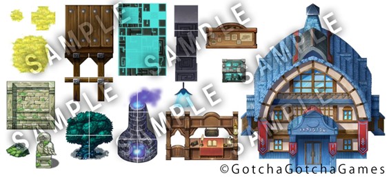 素材例 タイルマップ用マップチップ