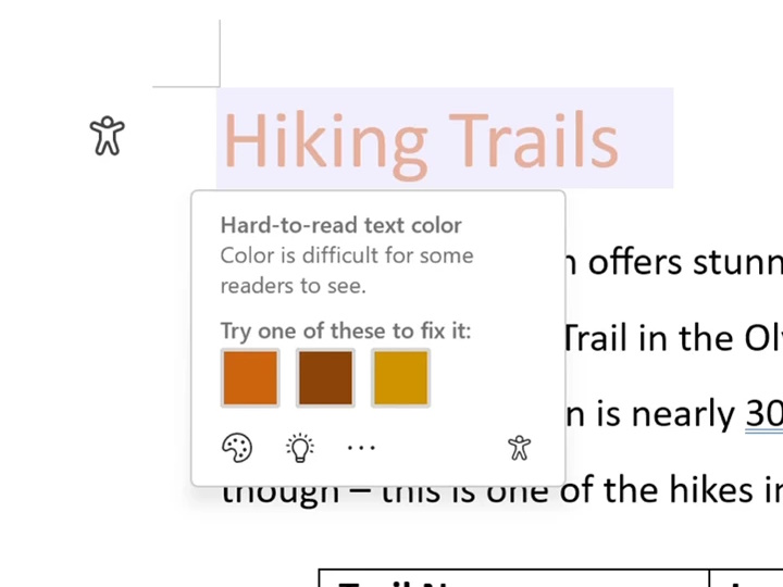 アクセシビリティ問題を指摘するフラグ