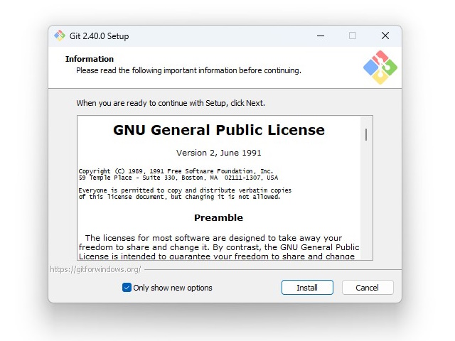 「Git for Windows」v2.40.0