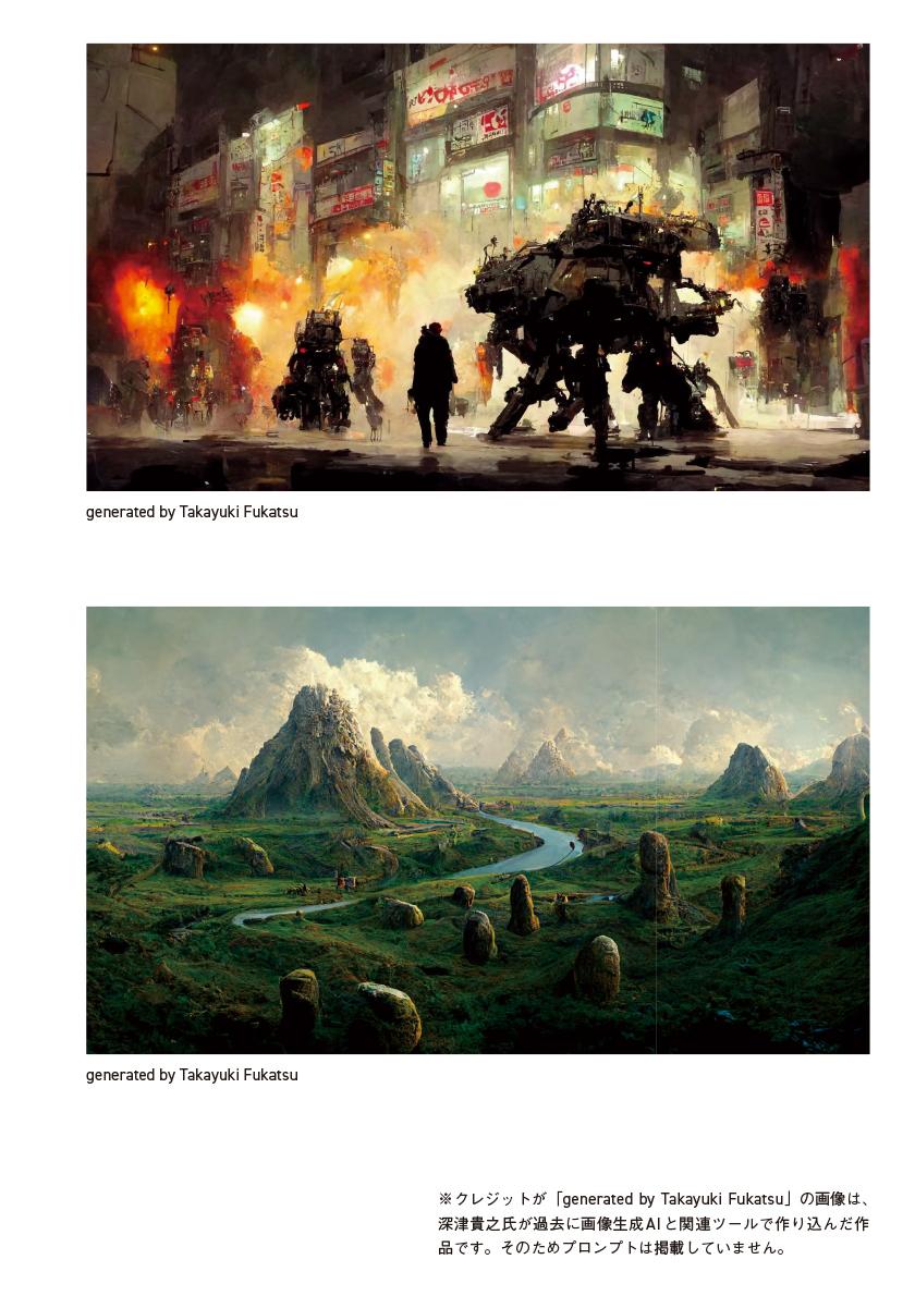 著者の深津氏が実際にAIを活用して作成した画像