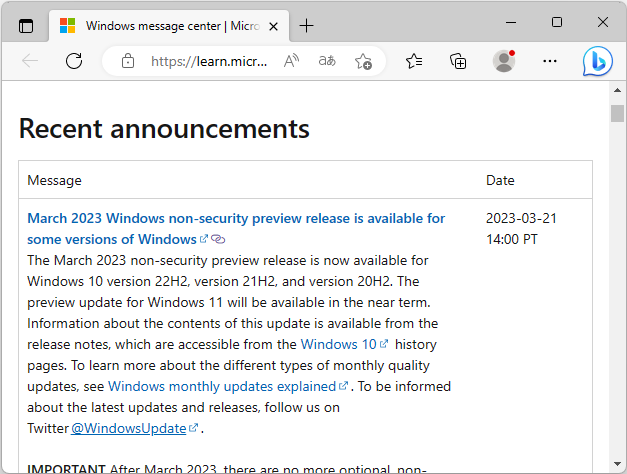 Microsoft、「Windows 11 バージョン 21H2」などに対しCパッチをリリース