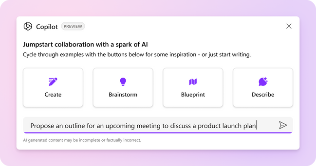 ボタンを選んでプロンプトを入力