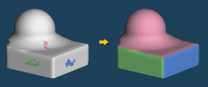 領域ごとに材質の割り当てが可能に