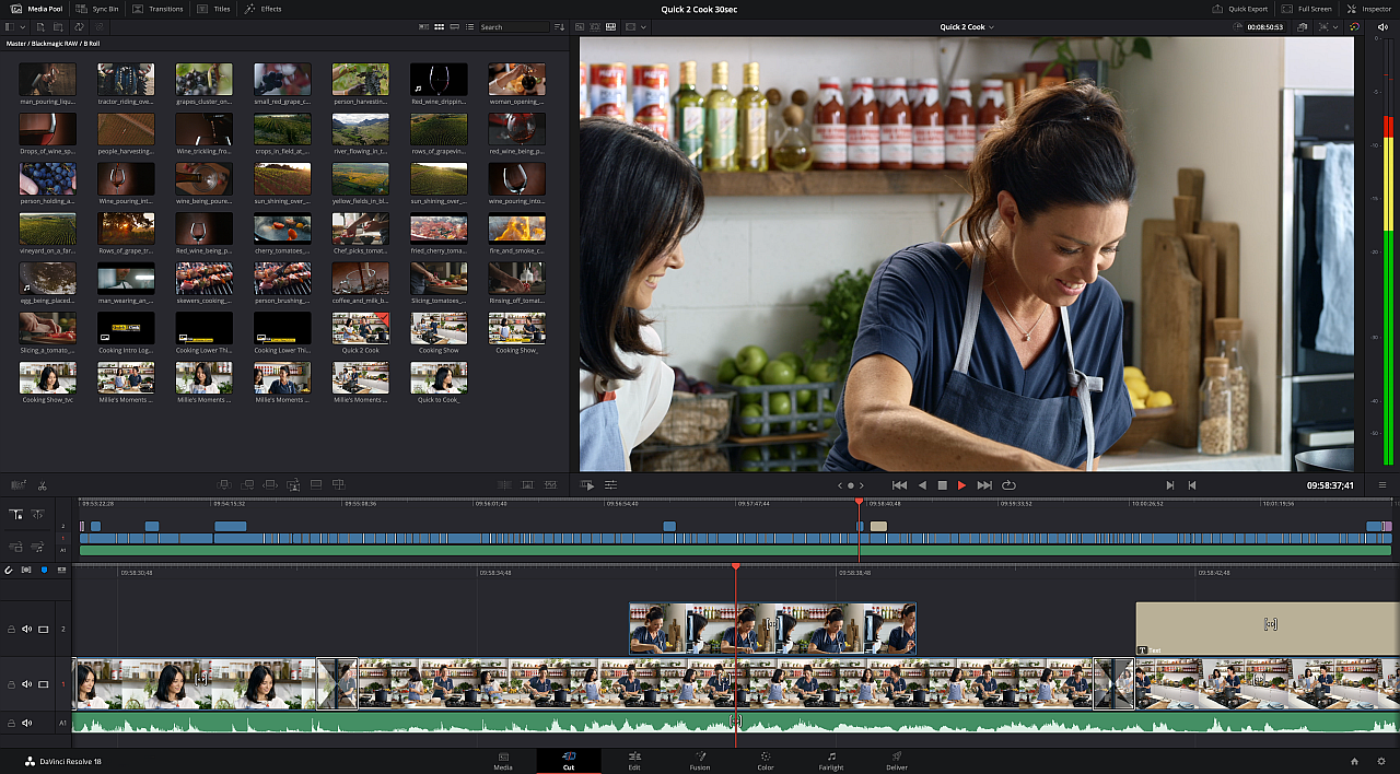 「DaVinci Resolve」