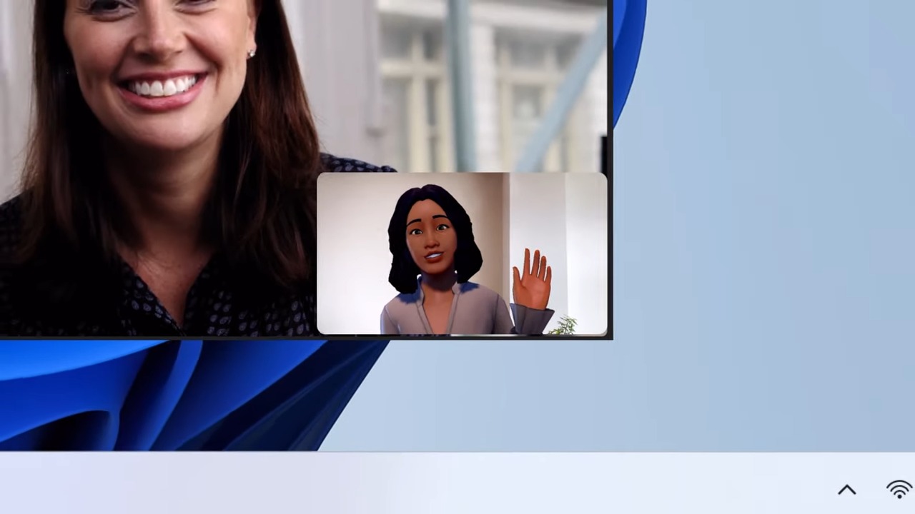 たとえば挙手のリアクションを行うと、アバターも手を挙げる