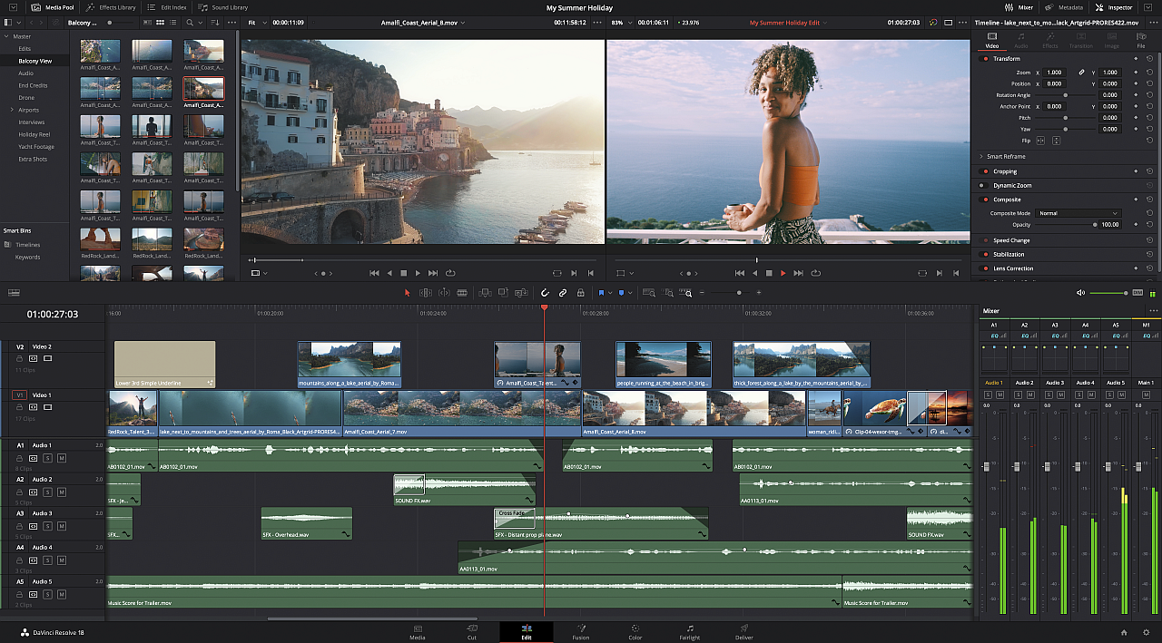 「DaVinci Resolve」