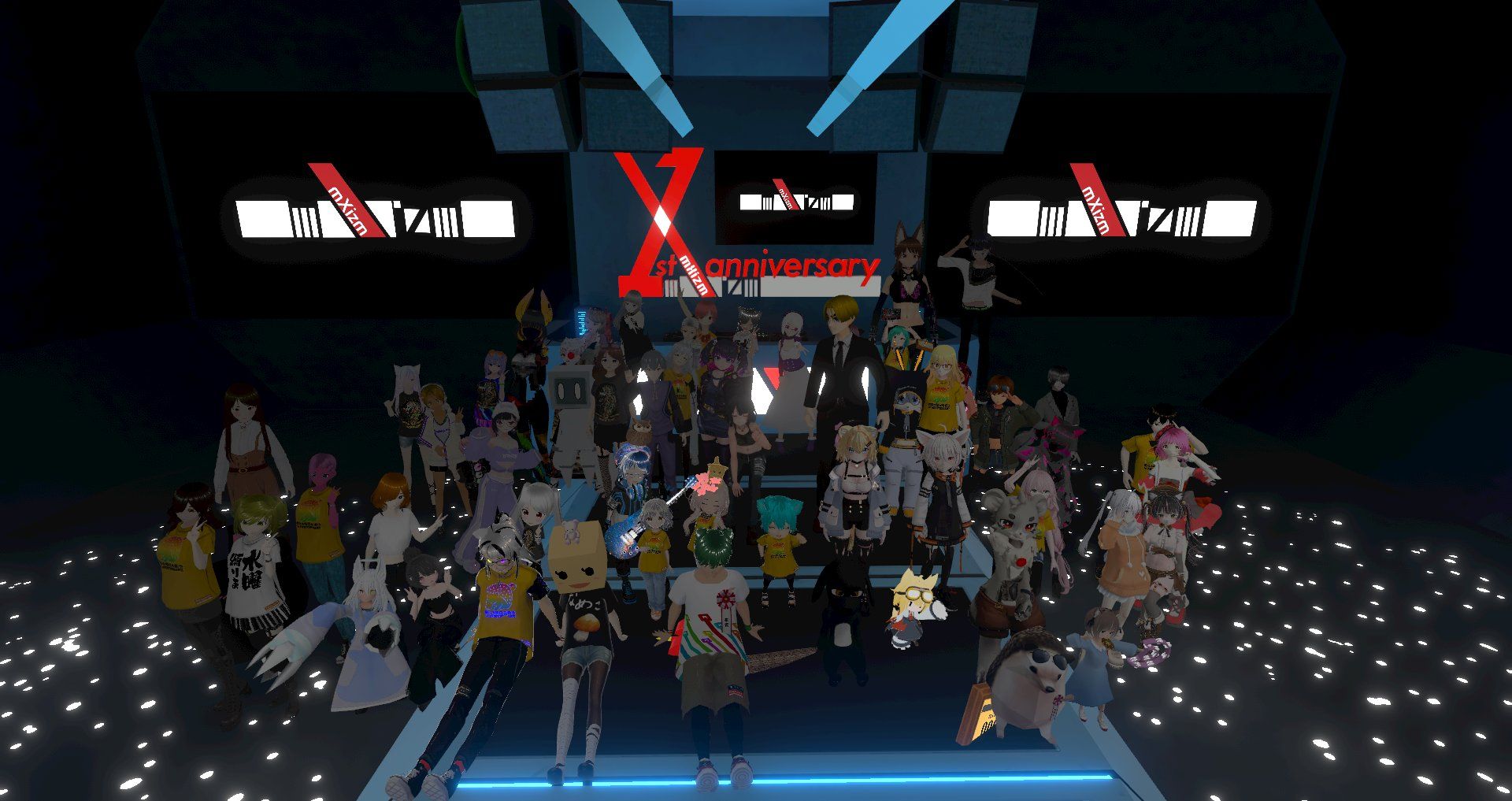 1周年をお祝いするイベントにも多くの住民が訪れました。これこそまさにメタバースにおけるコミュニティの1つといえます