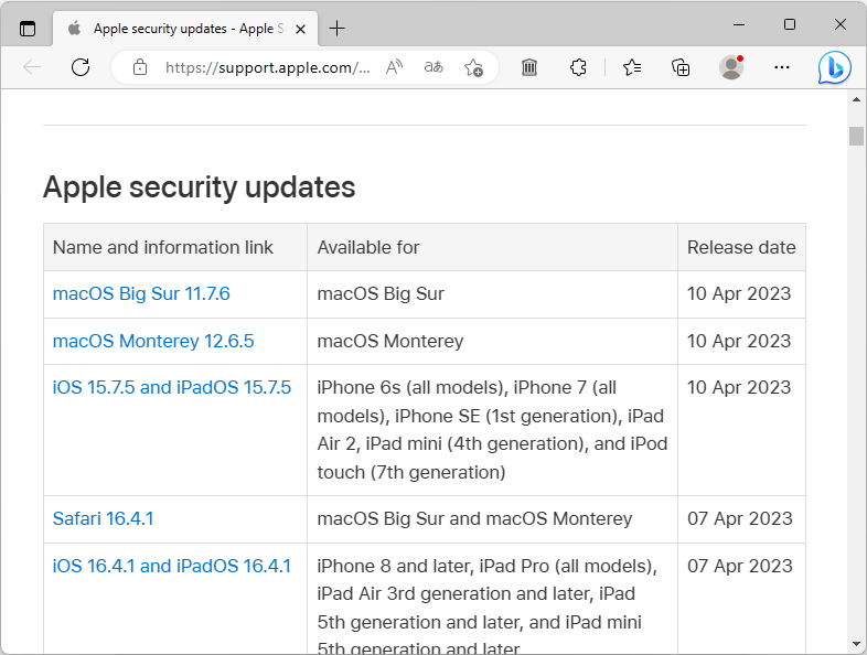 同社のセキュリティ情報