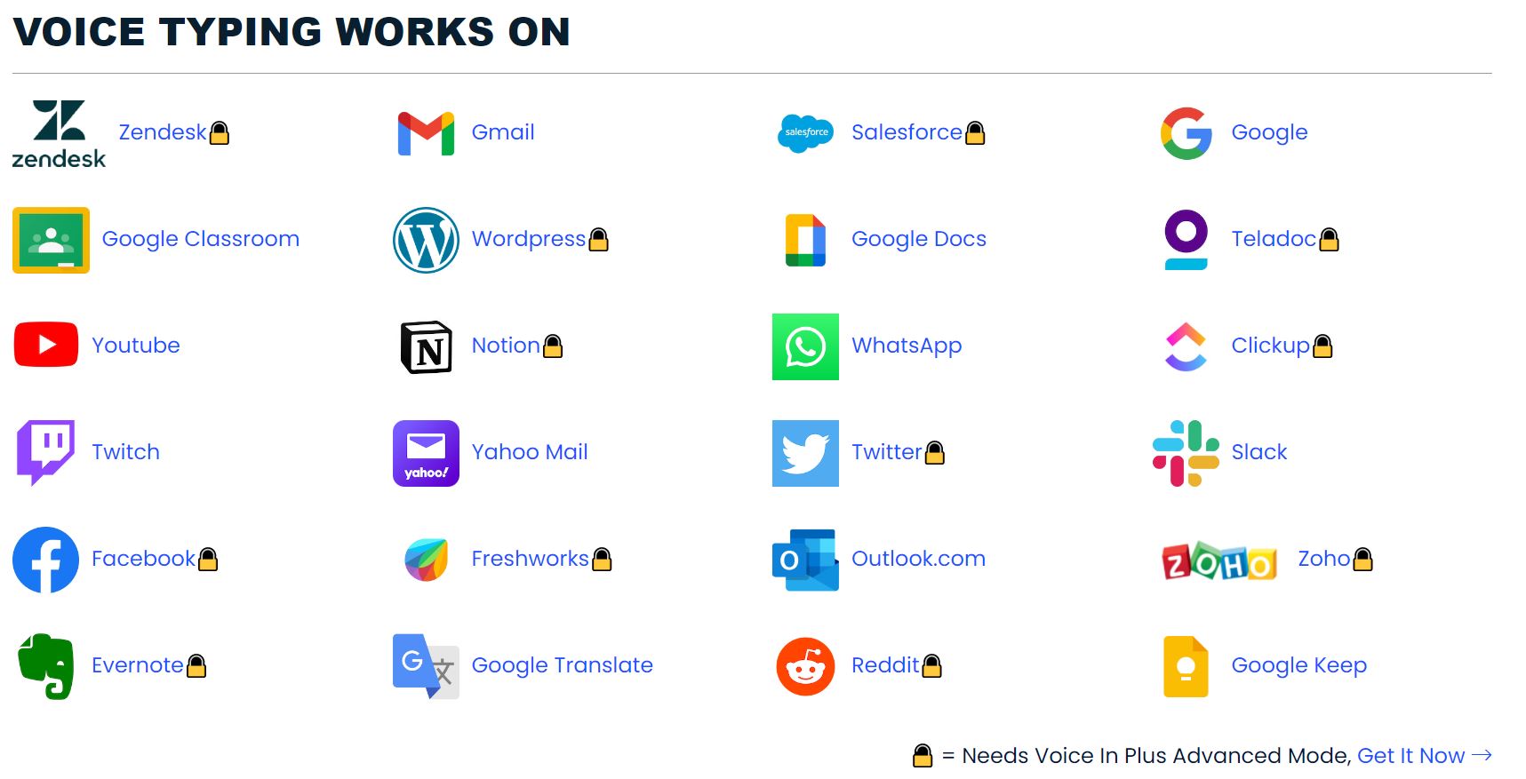対応表の一部、SNSやエンタメまで幅広い