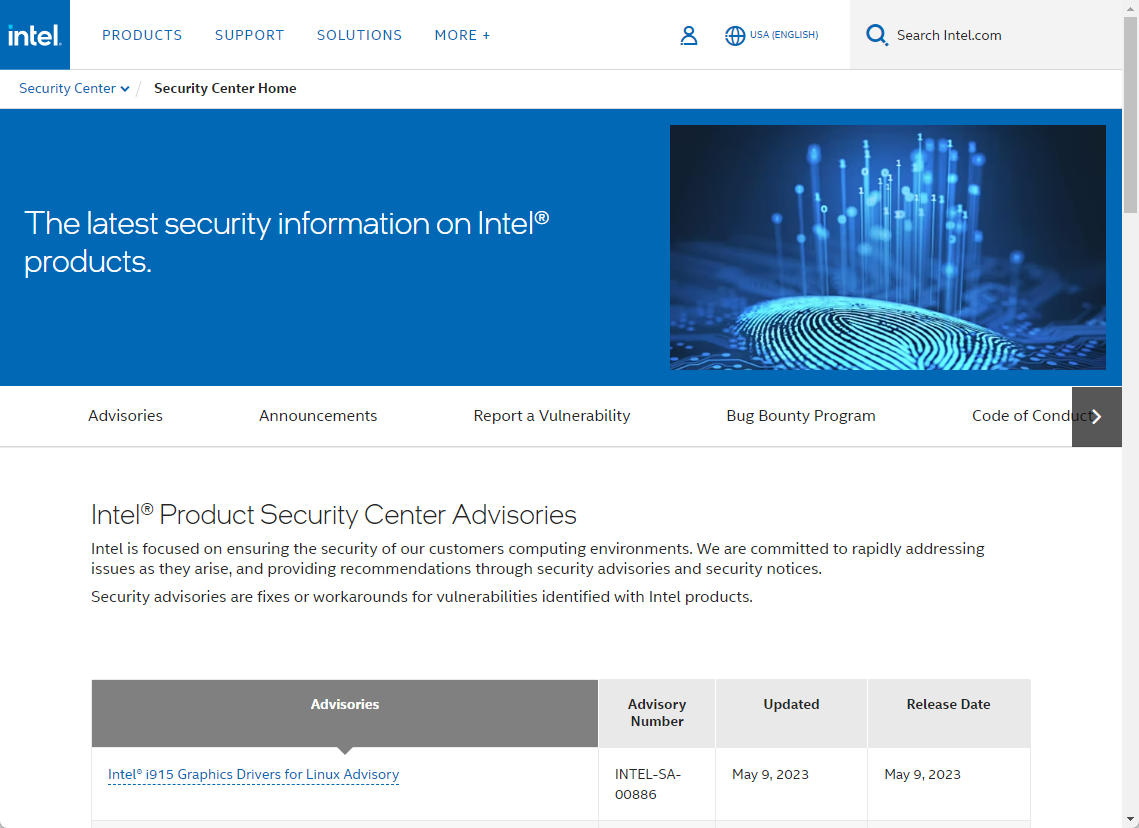 Intel Security Center