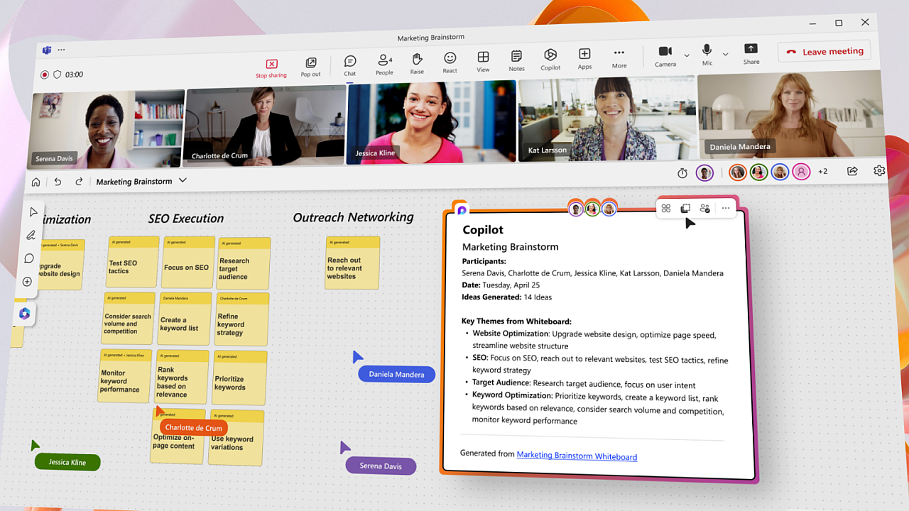 「Microsoft 365 Copilot」が「Microsoft Whiteboard」や「OneNote」に拡大
