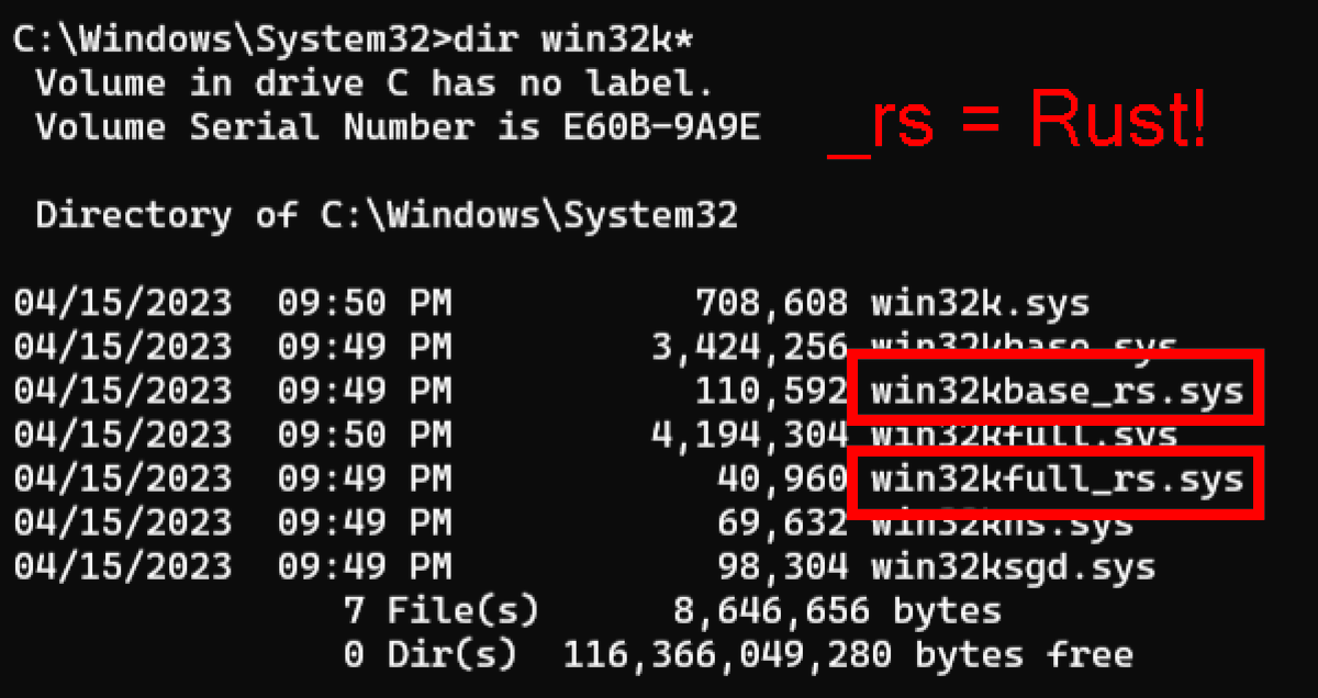 最新のプレビュー版「Windows 11」にRust言語で開発されたカーネルが導入