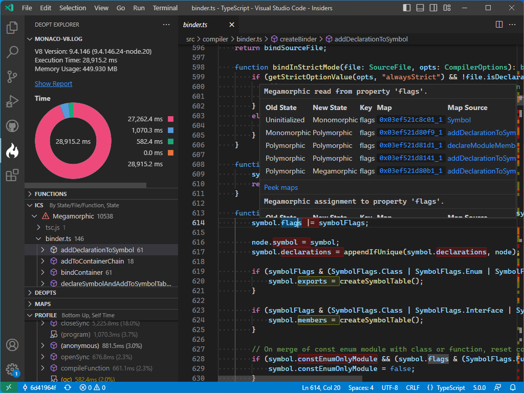 Microsoft、「Visual Studio Code」向けの拡張機能「Deopt Explorer」を発表