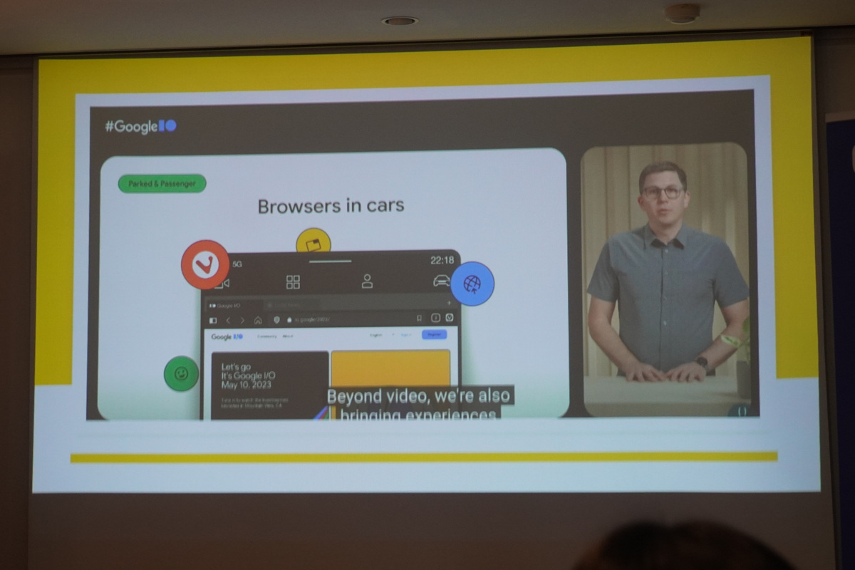Google I/Oで「Vivaldi」がAndroid Automotive OSのWebブラウザーとして利用可能になると発表