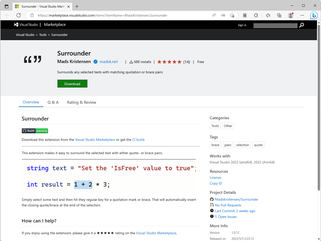 Microsoft、「Visual Studio 2022」向けの拡張機能「Surrounder」を公開