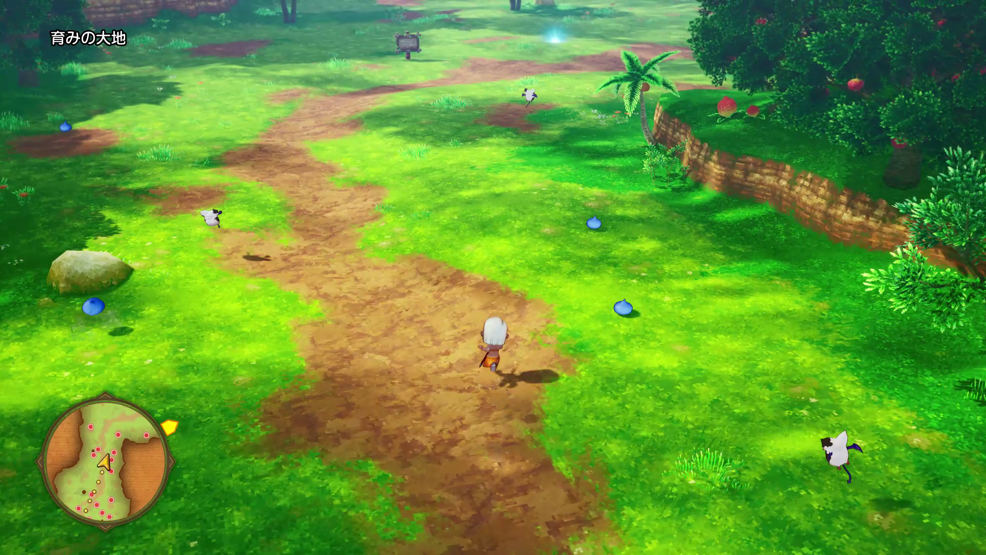 フィールドにいる敵が見える。戦うも避けるも自由