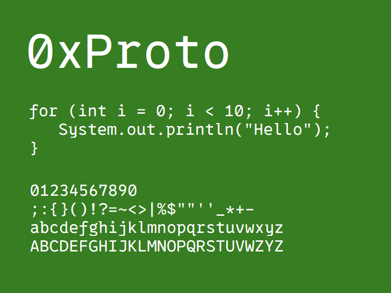 「0xProto」v1.000