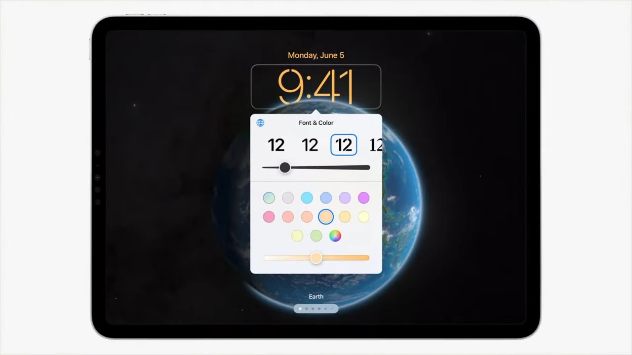 柔軟にカスタマイズできるロック画面