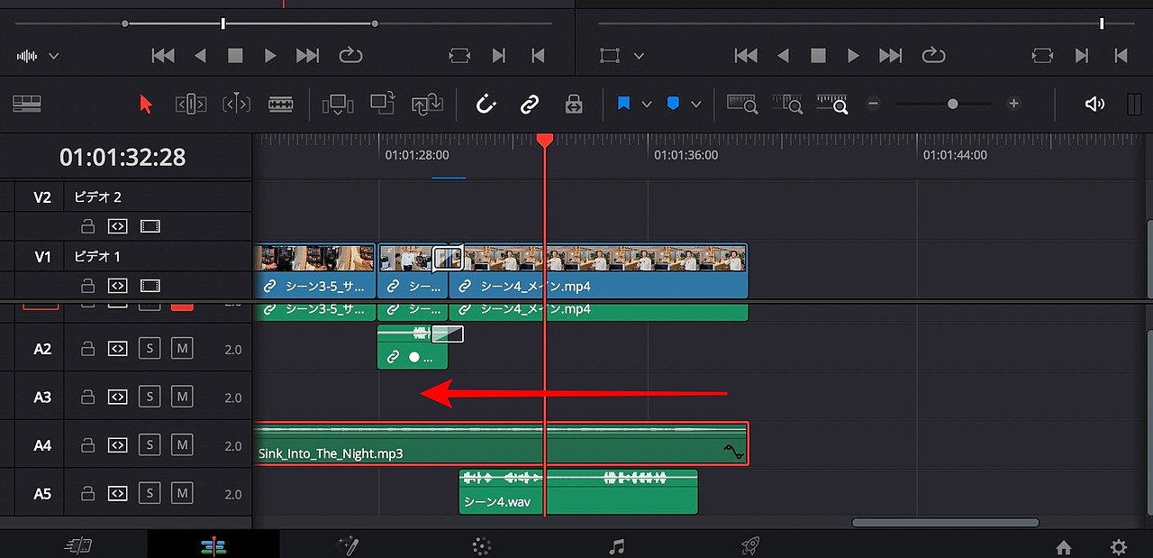 音楽の終わりのタイミングを調整
