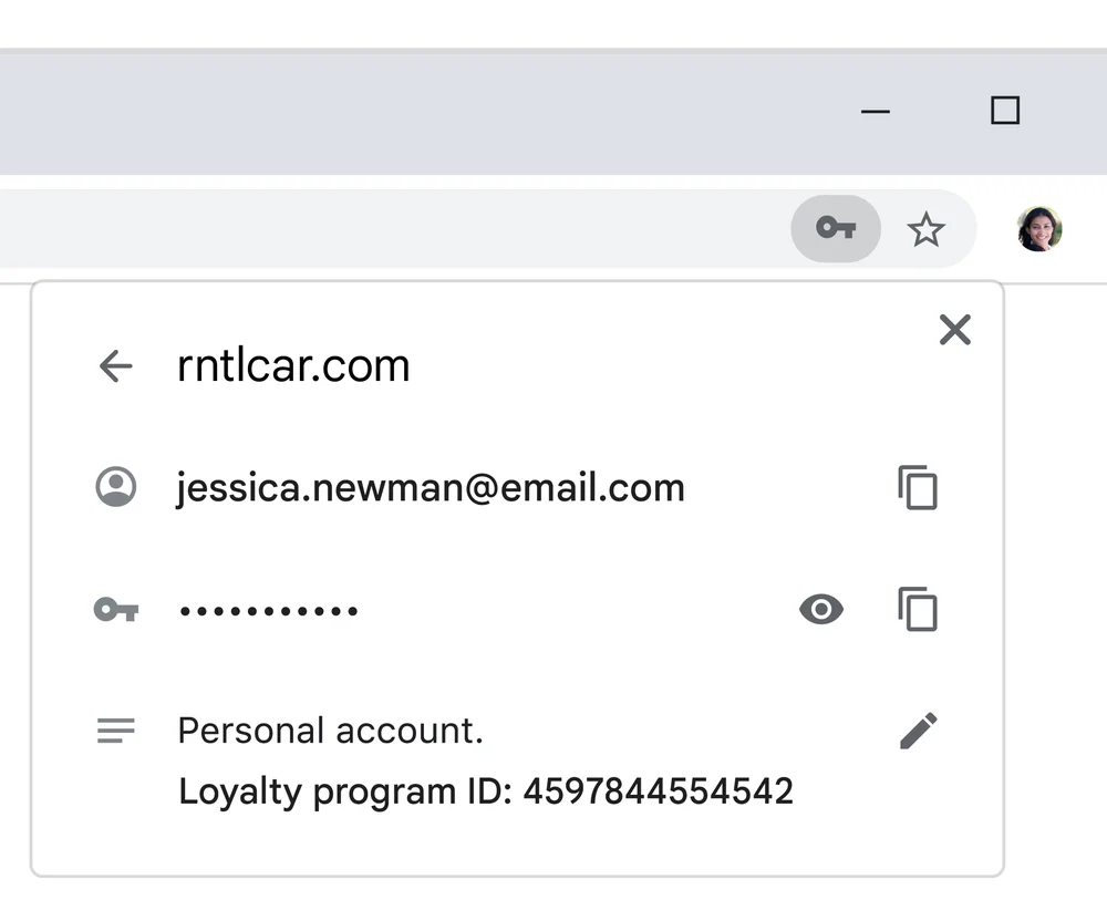 資格情報にちょっとしたメモを追加。複数のパスワードをもつWebサイトでもわかりやすい