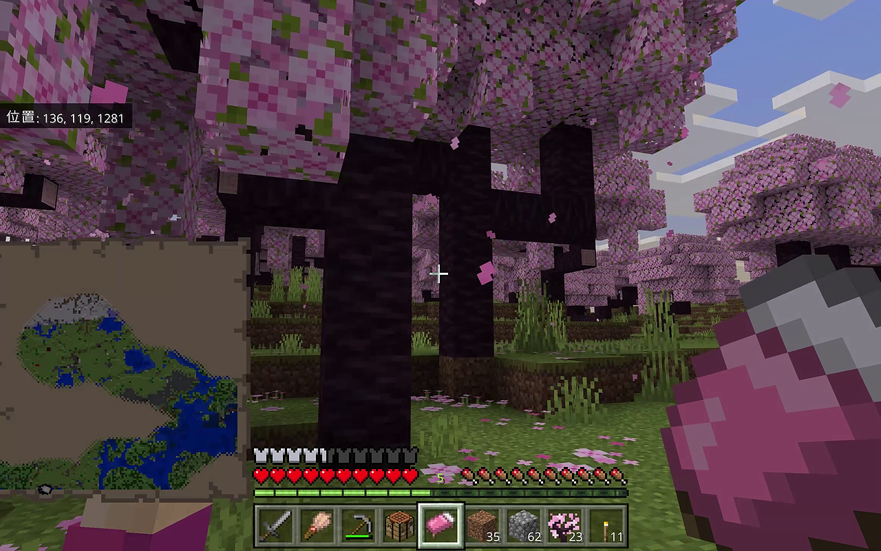 思ったよりも桜の感じが出ていて綺麗