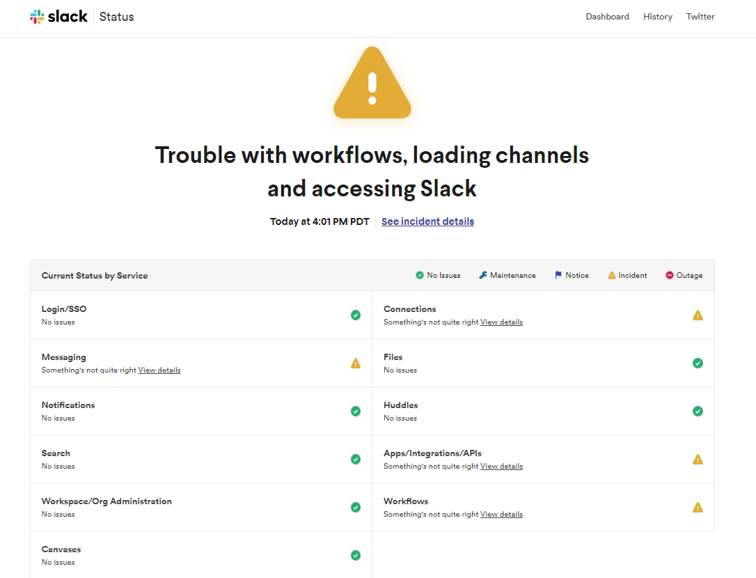 日本時間6月15日、「Slack」にてサービス障害が発生
