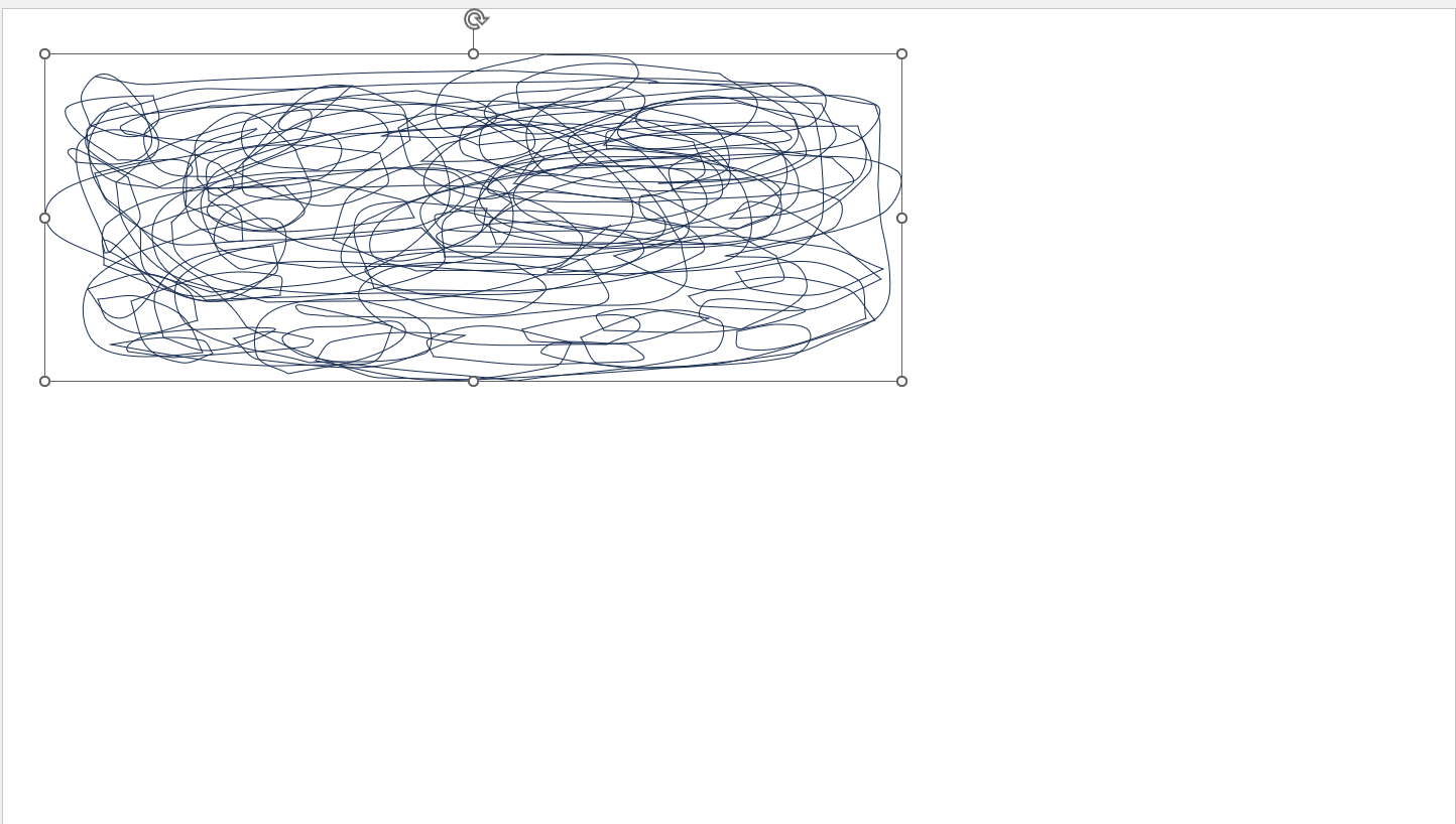 マウスのボタンを離すとひとつの図形になる