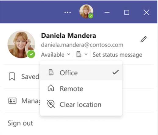 勤務場所の設定