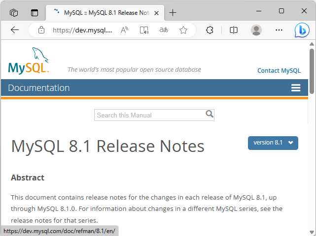 「MySQL 8.1」がリリース