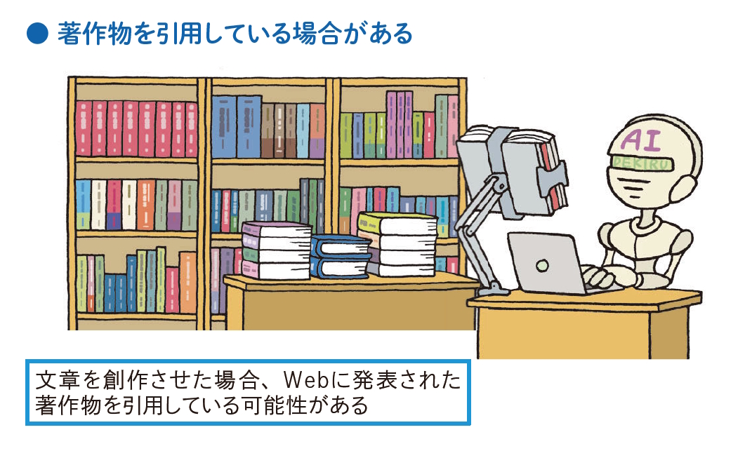 著作物を引用している場合がある