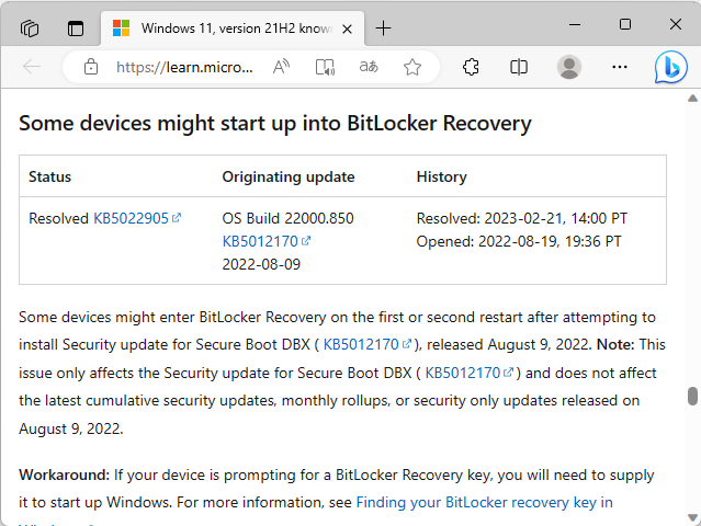 同社のドキュメントサイトにおけるアナウンス