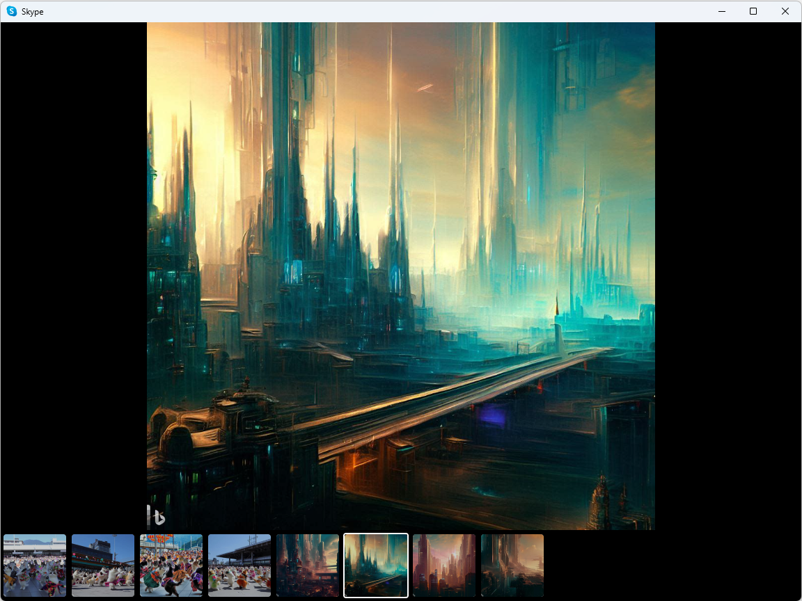 プレビュー画面でAIが描いた絵を閲覧