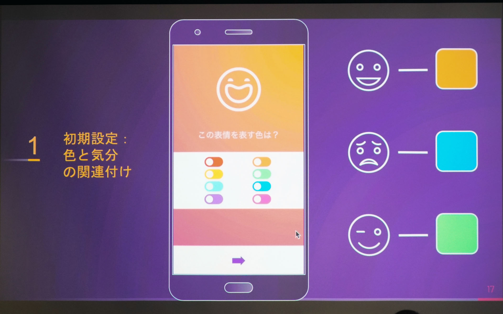 毎日を色で記録していく