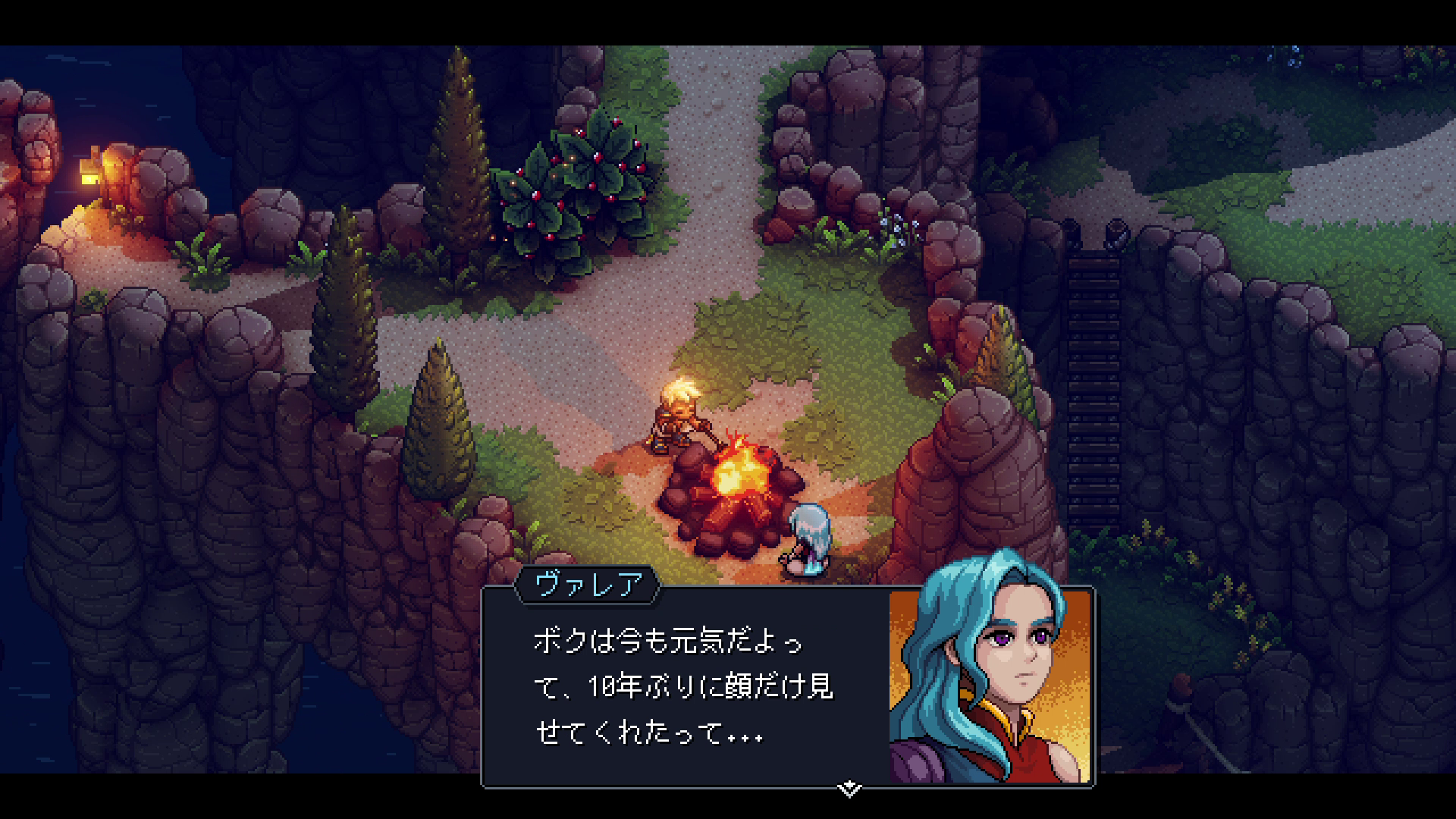 ドット絵で描かれたレトロ調のRPG