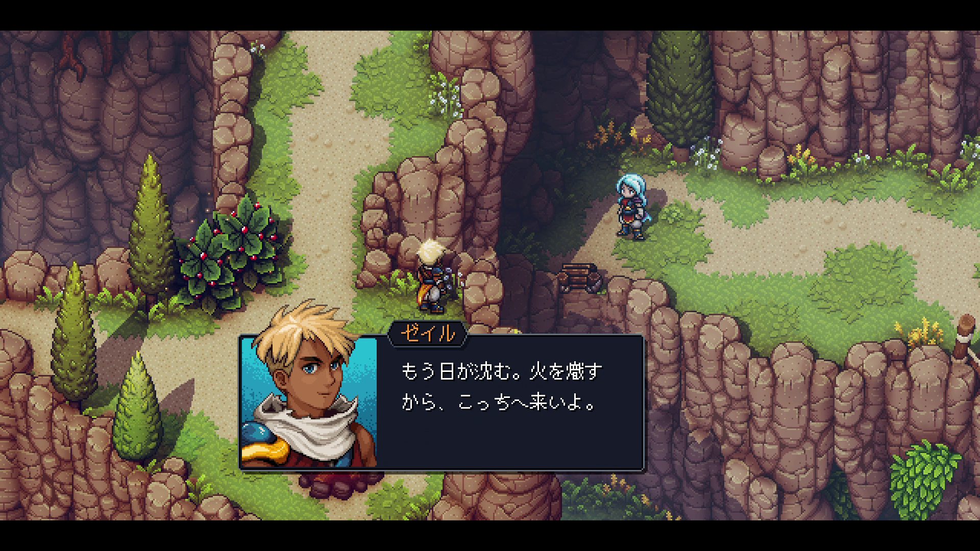 特徴的な外見の主人公2人が、喋ってみるとどうにも普通すぎる