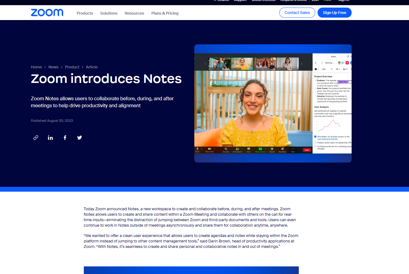 「Zoom」にメモや議事録のリアルタイム共有機能が追加
