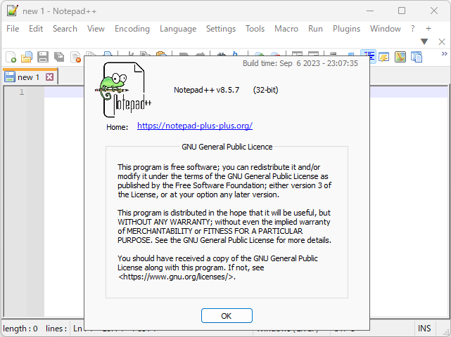 「Notepad++」v8.5.7