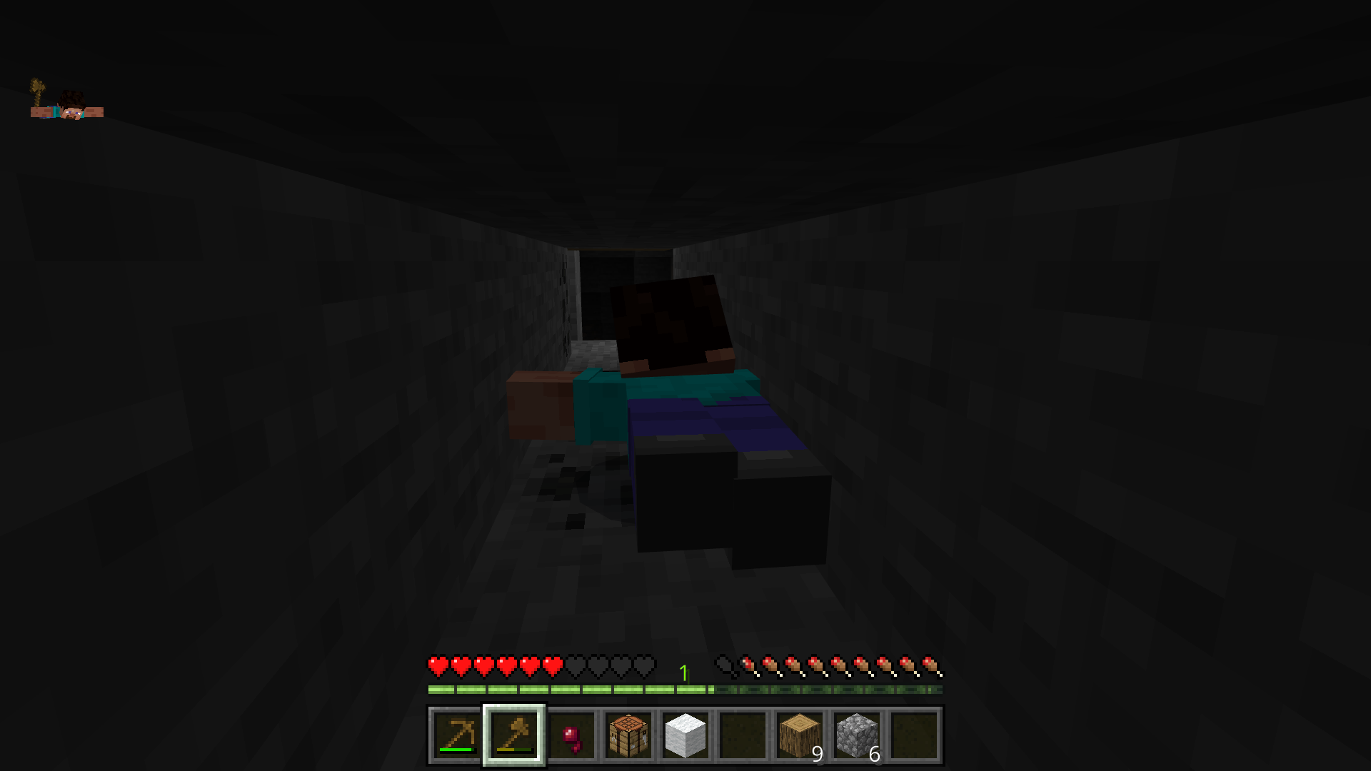 1ブロック分の高さの隙間を移動可能に