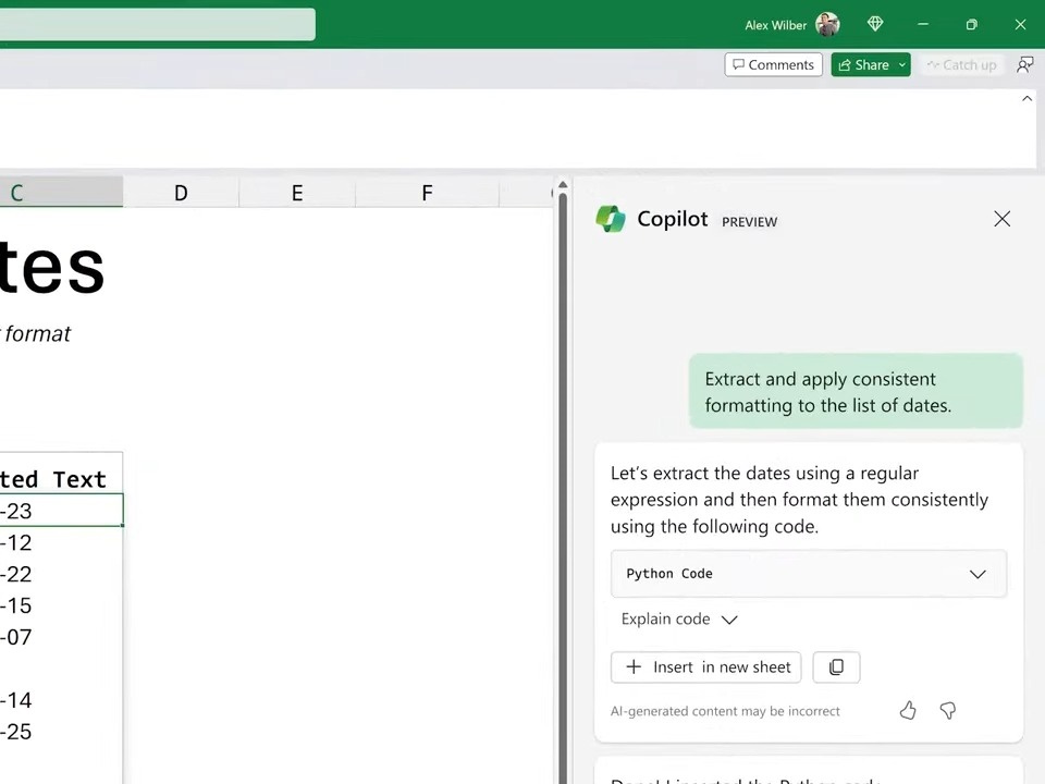 自然言語による指示を「Python」コードに