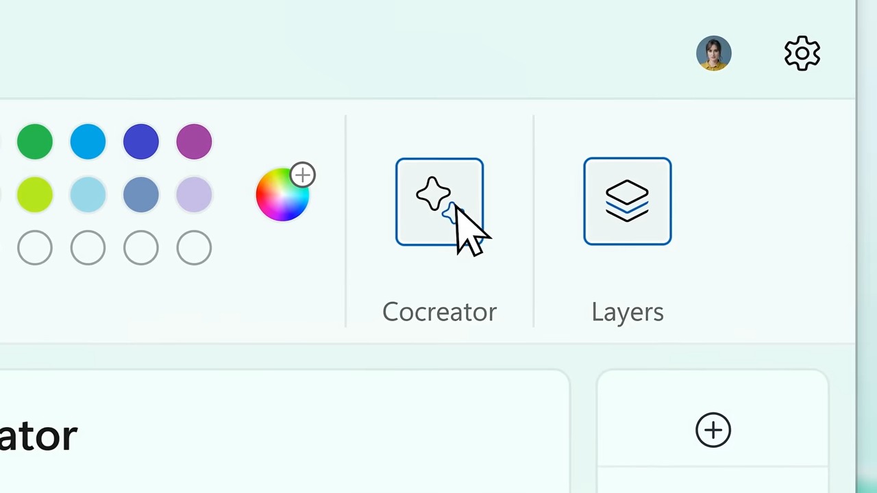 「ペイント」アプリに統合された画像生成AI「Cocreator」