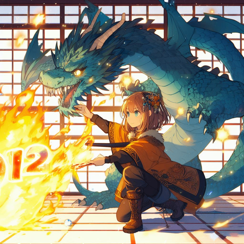 キャラは可愛い、むしろ好き。でもドラゴンが謎生物で背景がストリートファイターの練習シーンみたいになってしまった