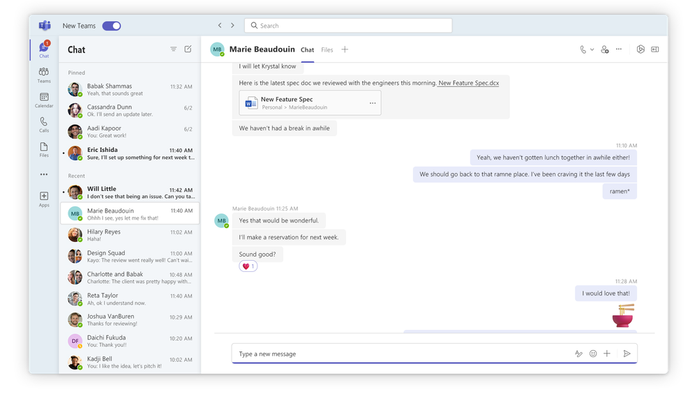 新しい「Microsoft Teams」アプリが一般提供