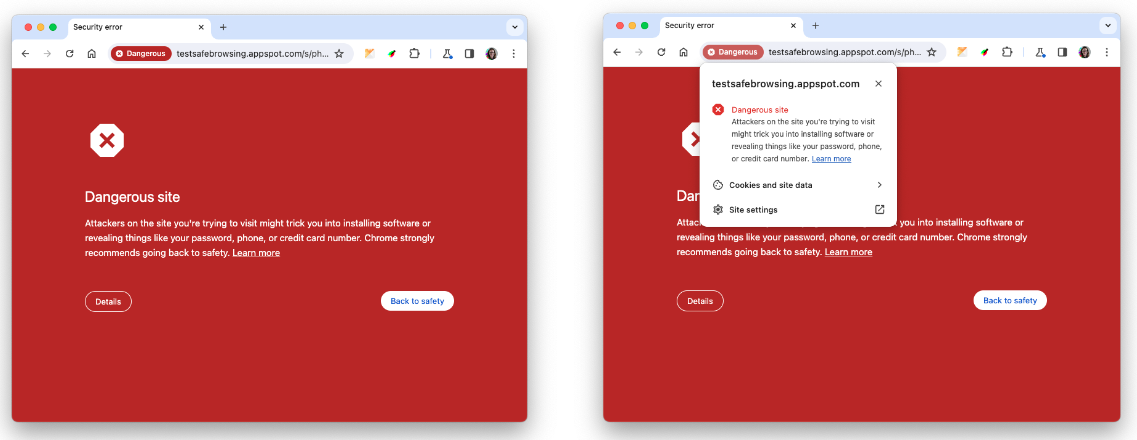 画面警告のデザインがマイナーアップデート