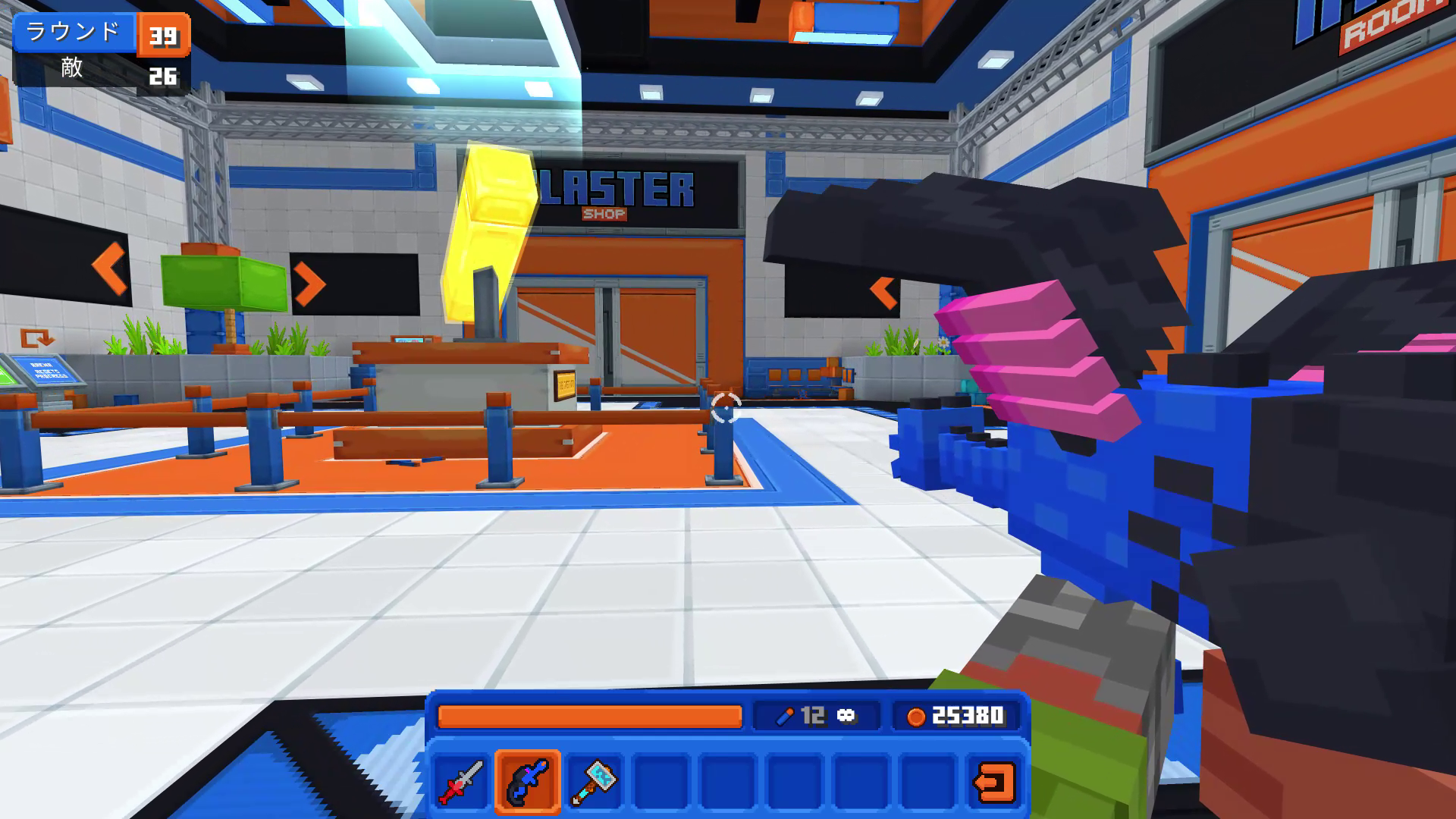 ゲーム開始地点となる基地のような場所