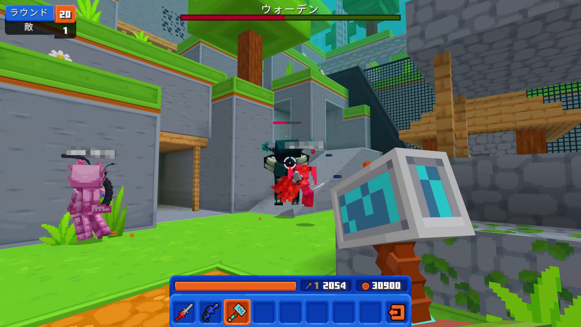 本編を一緒に遊ぶのと同じように「ナーフの世界」のワールドに参加すれば、最大4人同時プレイが可能