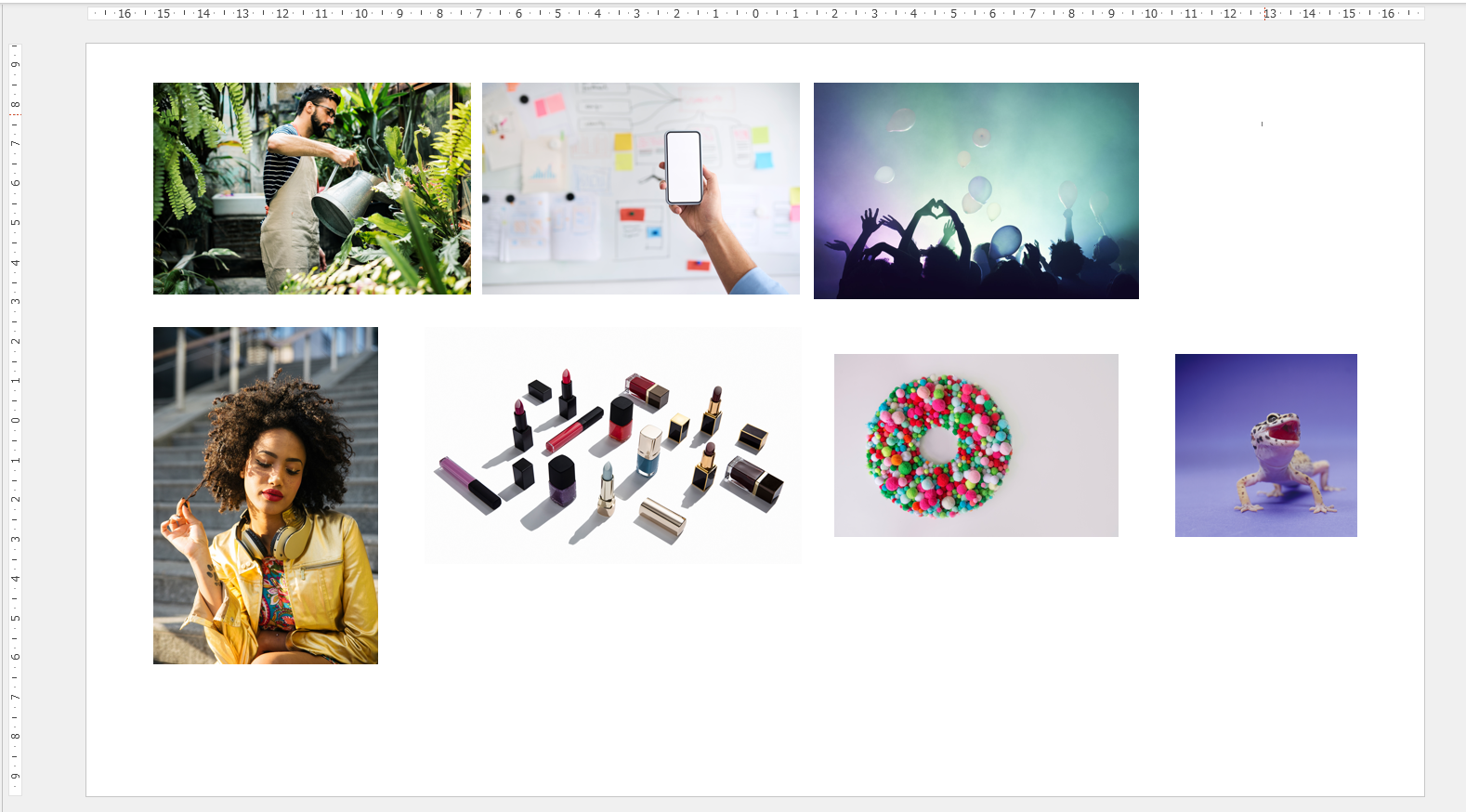 挿入した写真の縦横比を揃えたい！