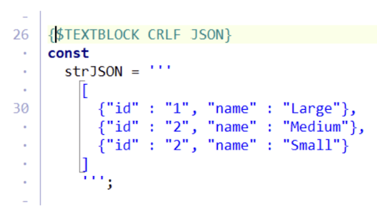 複数行の文字列リテラル