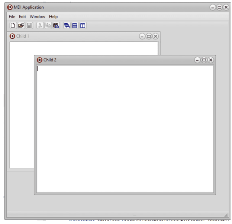 MDI（マルチドキュメントインターフェイス）