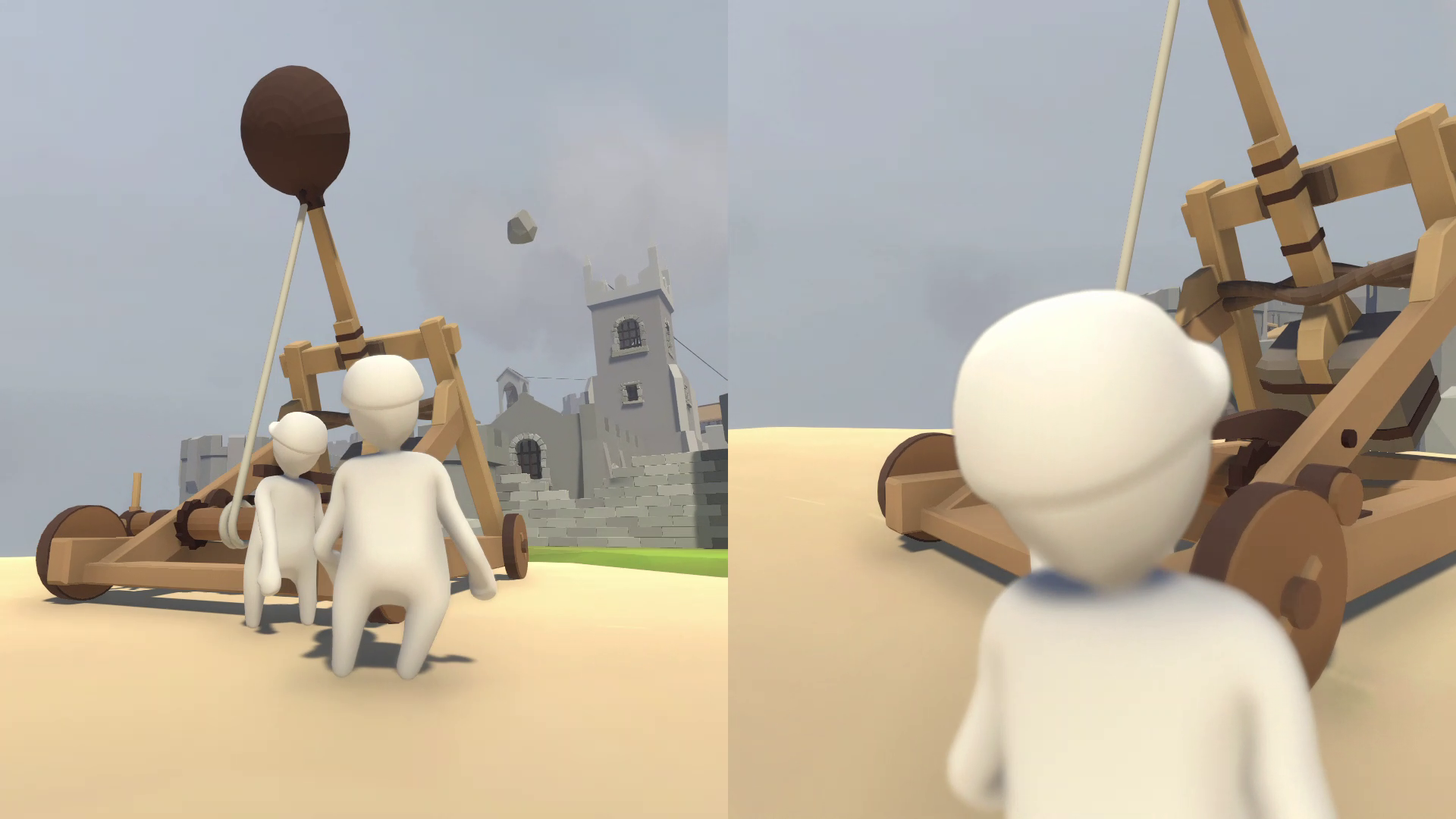 レバーを引いて飛ばす