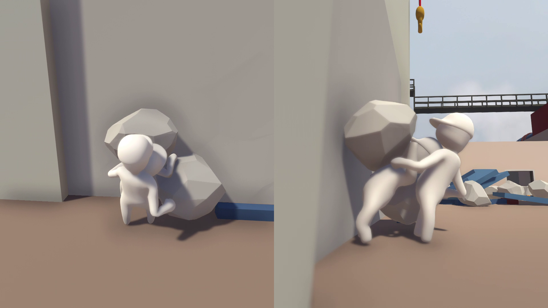 岩につぶされても平気。何でも掴んでぶん回していい